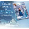 FROZEN DIARIO SEGRETO ANNA E ELSA MAGICO CON LED PER SCUOLA BAMBINI HOBBY