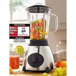 FRULLATORE DA 500 W CON LAME IN ACCIAIO INOX DA 1,5 LT TRITATUTTO FRUTTA VERDURA