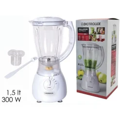 FRULLATORE ELETTRICO CONTENITORE DA 1,5LT 300W 4 VELOCITÀ CON FUNZIONE PULSE PER FRULLATI