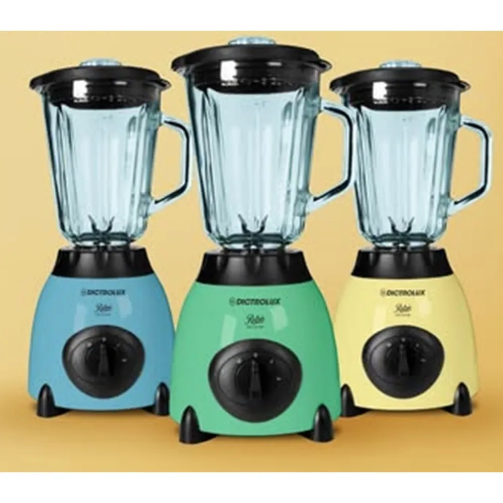 FRULLATORE ELETTRICO DESIGN ELEGANTE FUNZIONALE RETRÒ 400W 2 VELOCITÀ BROCCA VETRO 1,5LT