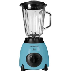 FRULLATORE ELETTRICO DESIGN ELEGANTE FUNZIONALE RETRÒ 400W 2 VELOCITÀ BROCCA VETRO 1,5LT