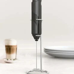 FRULLINO MONTALATTE SCHIUMALATTE SCHIUMINO PER CAPPUCCINO CAFFè LATTE A BATTERIA