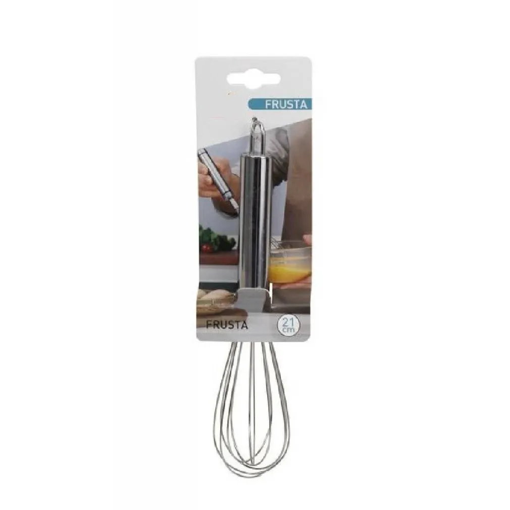 FRUSTA 21 CM SBATTITORE SBATTI UOVA MONTARE DOLCE ACCIAIO UTENSILE CUCINA 66200
