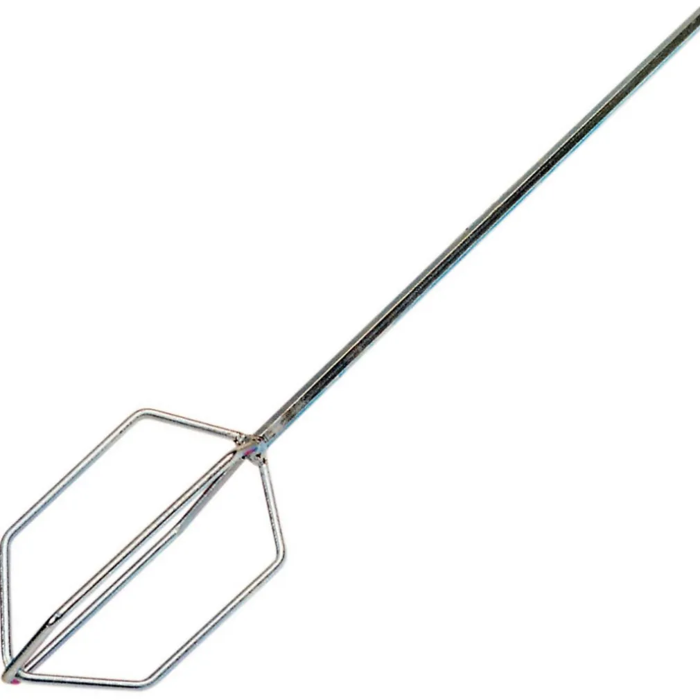 FRUSTA IN ACCIAIO ZINCATO PER MISCELATORE PITTURA COLLA MALTA LUNGHEZZA 40 CM