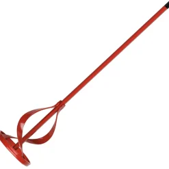 FRUSTA IN ACCIAIO ZINCATO PER MISCELATORE PITTURA COLLA MALTA COLORE ROSSO