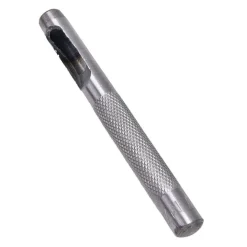 FUSTELLE IN ACCIAIO SET 5 PZ PER CUOIO LAMIERE STOFFA PLASTICA LEGNO PUNZONI