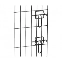 GABBIA PER CANI CANE IN METALLO NERO 96 X 84 X 64 CM PER TRASPORTO CON RUOTE