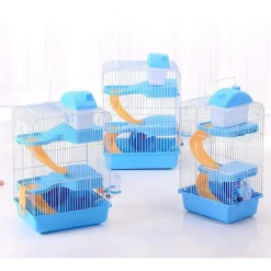 GABBIA PER CRICETI CRICETO PORTATILE CASA A PIÙ LIVELLI IN PLASTICA 23X17X45 CM