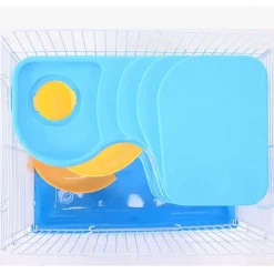 GABBIA PER CRICETI CRICETO PORTATILE CASA A PIÙ LIVELLI IN PLASTICA 23X17X45 CM