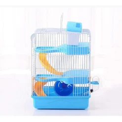 GABBIA PER CRICETI CRICETO PORTATILE CASA A PIÙ LIVELLI IN PLASTICA 23X17X45 CM