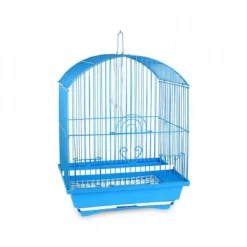 GABBIA PER UCCELLI 43.5 X 28.5 X 22 CM DI PICCOLE DIMENSIONI MANGIATOIE INCLUSE