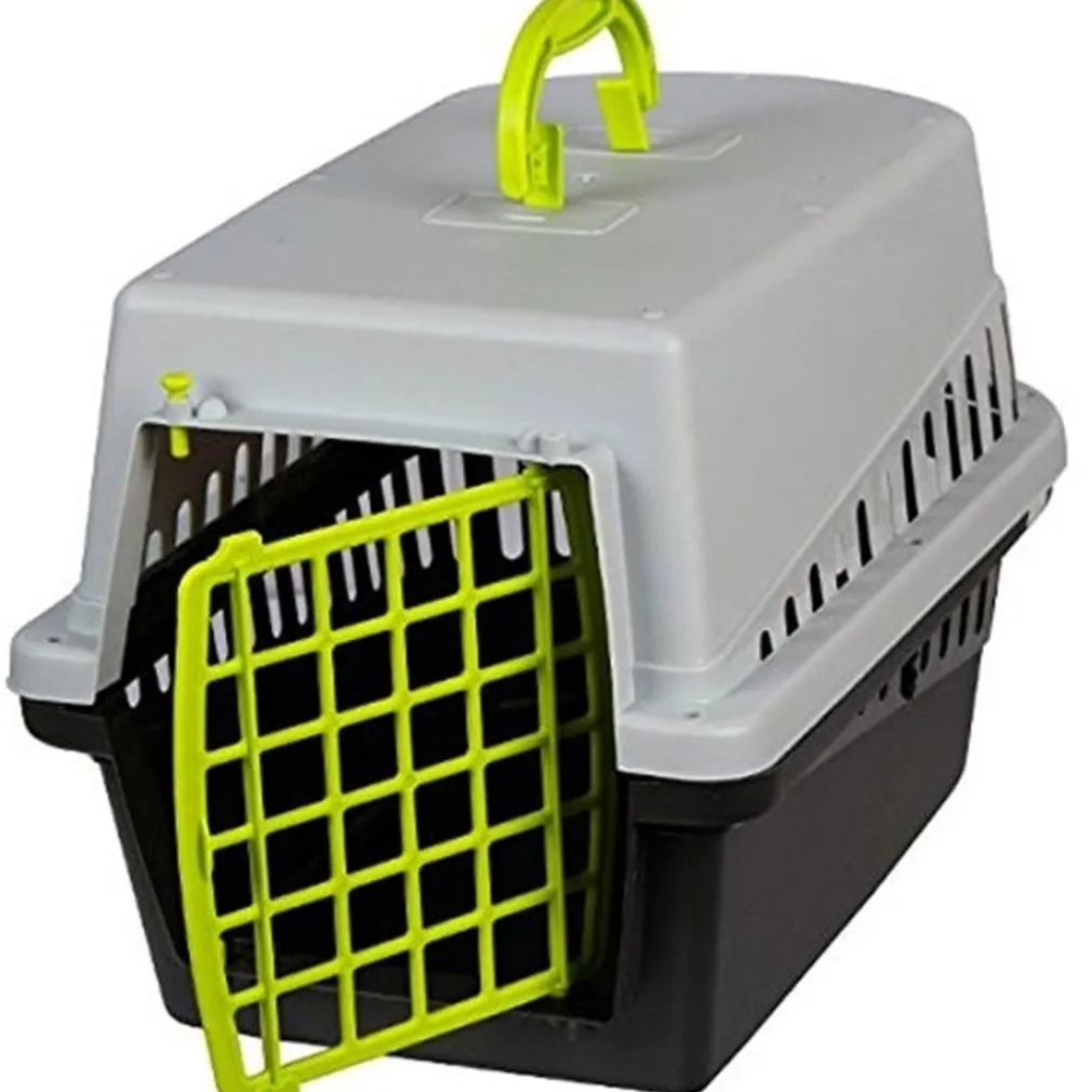 GABBIA TRASPORTINO CUCCIA PER ANIMALI DA TRASPORTO 50X33X32 CM IN VARI COLORI