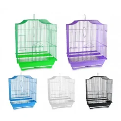 GABBIA UCCELLI DI PICCOLE DIMENSIONI FLY 43.5 X 28.5 X 22 CM DUE MANGIATOIE