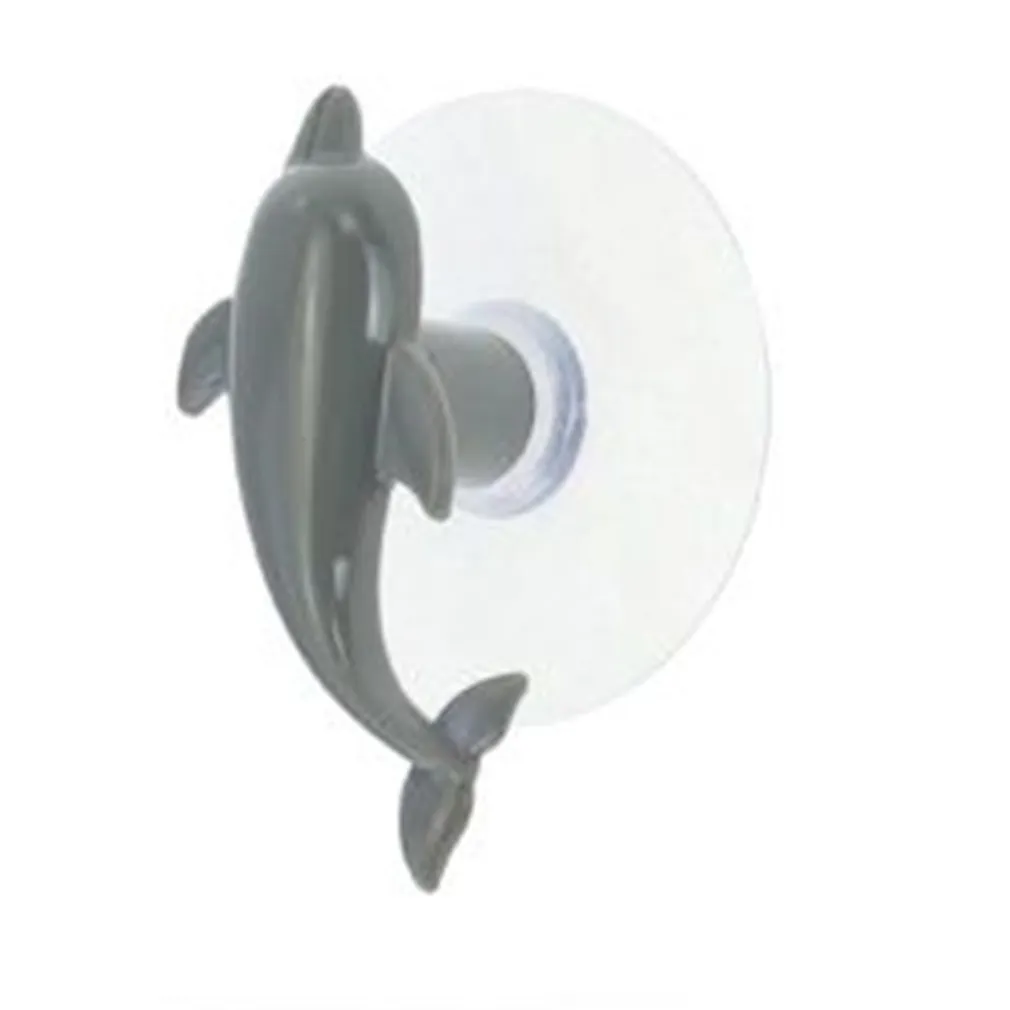 GANCIO APPENDINO ADESIVO APPENDIABITI PARETE CUCINA BAGNO FORMA DELFINO COLORATO 10806