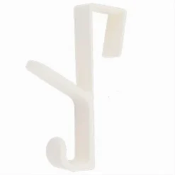 GANCIO DIETRO PORTA DOPPIO APPENDERE ASCIUGAMANI VESTITI BAGNO CASA BIANCO 87020