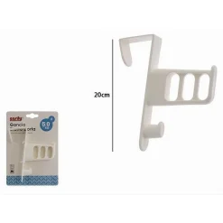 GANCIO DIETRO PORTA PER APPENDERE ASCIUGAMANI VESTITI GRUCCE BAGNO CASA 87019