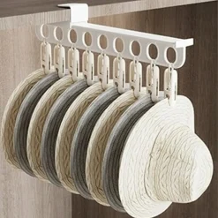 GANCIO PER GRUCCE APPENDIABITI PANTALONI SCIARPE ORGANIZZATORE SALVASPAZIO RESISTENTE