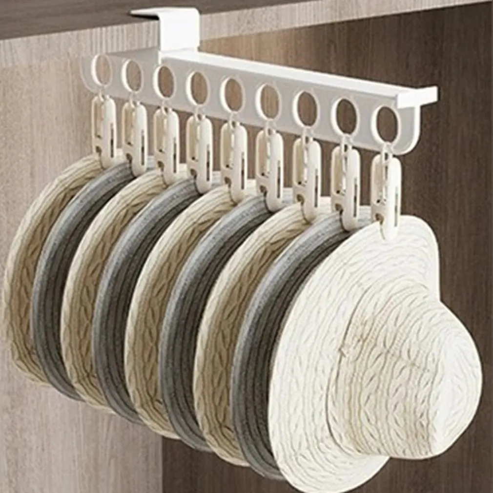 GANCIO PER GRUCCE APPENDIABITI PANTALONI SCIARPE ORGANIZZATORE SALVASPAZIO RESISTENTE