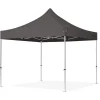 GAZEBO PIEGHEVOLE GIARDINO 3X3X3MT TENDA TELO GRIGIO PADIGLIONE MERCATI SAGRE 222714