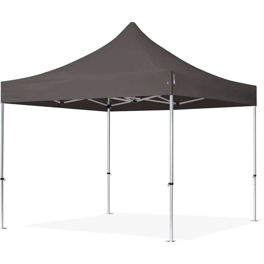 GAZEBO PIEGHEVOLE GIARDINO 3X3X3MT TENDA TELO GRIGIO PADIGLIONE MERCATI SAGRE 222714