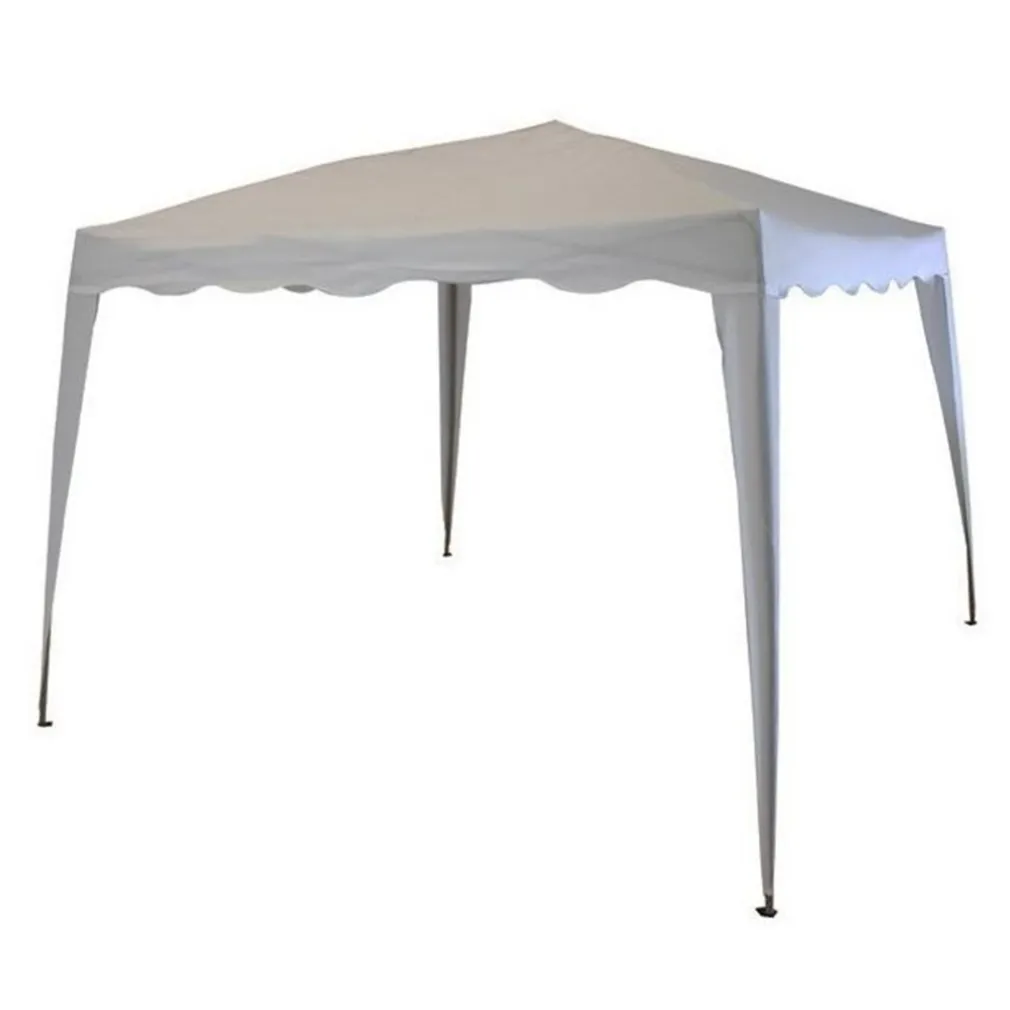 GAZEBO 3X3X2,5 MT PIEGHEVOLE GRIGIO IMPERMEABILE RICHIUDIBILE TENDONE GIARDINO 016561