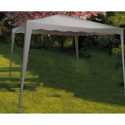 GAZEBO 3X3X2,5 MT PIEGHEVOLE GRIGIO IMPERMEABILE RICHIUDIBILE TENDONE GIARDINO 016561