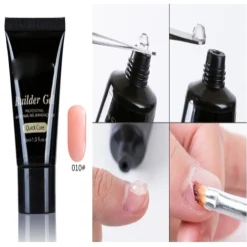 GEL UV LED POLY 30ML BEIGE CAMOUFLAGE FRENCH COSTRUTTORE RICOSTRUZIONE UNGHIE