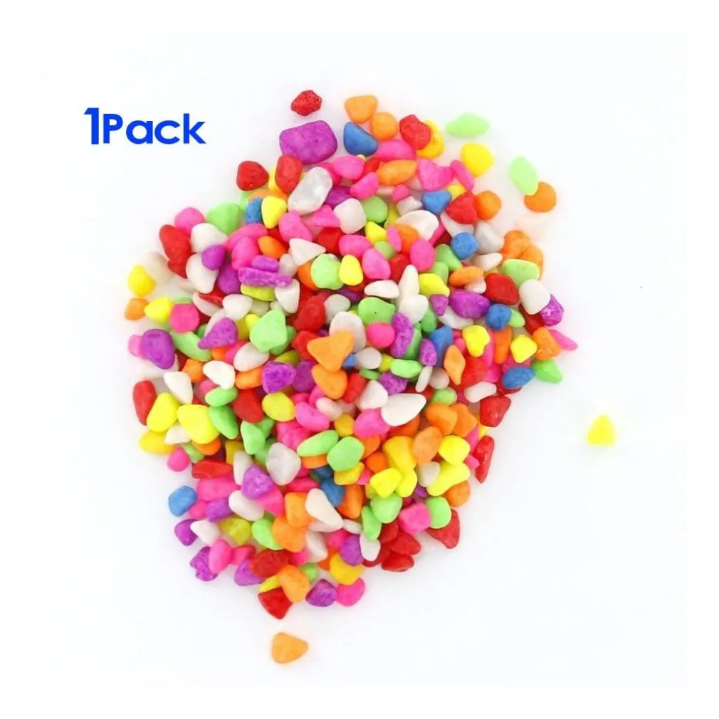 GHIAIA MEDIA DECORATIVA PER ACQUARIO ACQUARI 500GR COLORATA PER FONDALE ACQUARIO