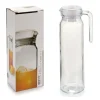 GIARA CARAFFA IN VETRO DA 1 LITRO BROCCA ACQUA VINO BEVANDE CUCINA