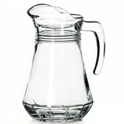 GIARA CARAFFA IN VETRO DA 1140CC BROCCA ACQUA VINO BEVANDE CUCINA