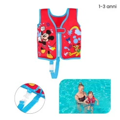 GILET CUSCINETTI IN SCHIUMA SALVAGENTE GIUBBOTTO MICKEY TRAINER BAMBINI 1-3 ANNI 9101D