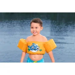 GILET SALVAGENTE PER BAMBINI CON DESIGN BALENA GIUBBOTTO GALLEGGIANTE CON BRACCIOLI 90135