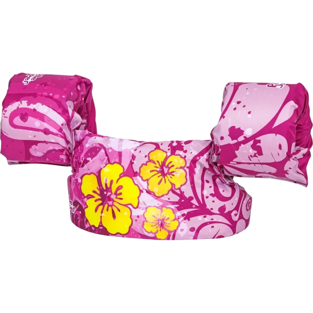 GILET SALVAGENTE PER BAMBINI FIORI TROPICALI GIUBBOTTO GALLEGGIANTE CON BRACCIOLI 90144