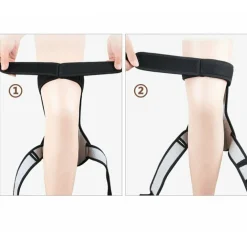 GINOCCHIERA SOLLEVATORE FORZA SUPPORTO ARTICOLARE RIMBALZO A MOLLA TUTORE F037