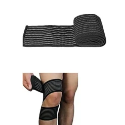 GINOCCHIERA TUTORE GINOCCHIA FASCIA ELASTICA GINOCCHIO CON CHIUSURA A STRAPPO