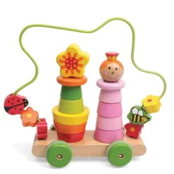 GIOCATTOLO MACCHININA ATTIVITA PER BAMBINI IN LEGNO GIOCO EDUCATIVO NEONATO 23CM