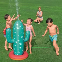 GIOCO ACQUATICO GONFIABILE CACTUS OASIS SPRUZZA ACQUA PER BAMBINI 74X56X104CM 52733