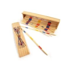 GIOCO DI SOCIETÀ CLASSICO MIKADO SPIEL SCATOLA SHANGAI BASTONCINI IN LEGNO 19CM