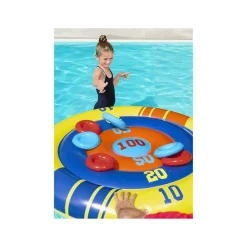 GIOCO GALLEGGIANTE GONFIABILE ROTONDO DISC CHAMPION FRISBEE Ø140CM PISCINA 52566