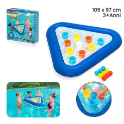 GIOCO GALLEGGIANTE PONG GONFIABILE BAMBINI PISCINA ESTATE PALLE 105X97CM 52560