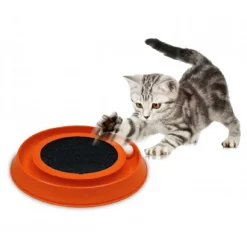 GIOCO INTERATTIVO CON TIRA GRAFFI PER GATTI HAPPY CAT MADE IN ITALY Ø 35 CM