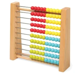 GIOCO PALLOTTOLIERE CLASSICO ABACO CON TELAIO LEGNO 10 RIGHE PALLINE PER BAMBINI