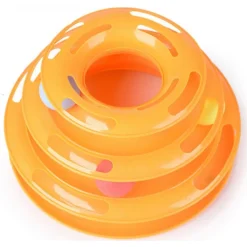 GIOCO PER GATTI INTERATTIVO TORRE CIRCOLARE CON SFERE PALLINE ROTANTI GATTO