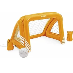 GIOCO PORTA PALLANUOTO GONFIABILE BAMBINI PISCINA 120X89X81 CM CON PALLA 58507