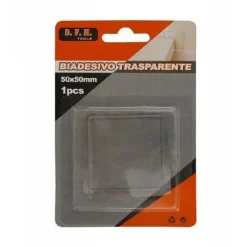 GOMMINO BIADESIVO TRASPARENTE QUADRATO PROTEZIONE CASA PAVIMENTI 50 X 50MM 66105