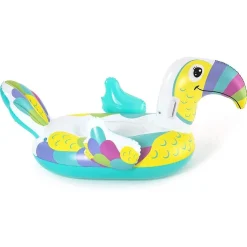 GONFIABILE A FORMA DI TUCANO CAVALCABILE 173X91CM PER BAMBINI CON MANIGLIE 41437