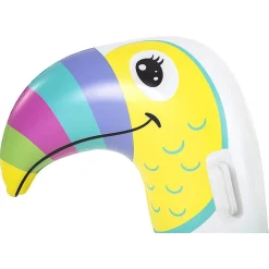 GONFIABILE A FORMA DI TUCANO CAVALCABILE 173X91CM PER BAMBINI CON MANIGLIE 41437