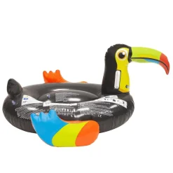 GONFIABILE FORMA DI TUCANO MATERASSO GALLEGGIANTE PISCINA SPIAGGIA 128X104X60CM 016142