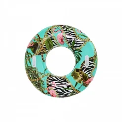 GONFIABILE SALVAGENTE FANTASIA FLOREALE 114 CM CON MANIGLIE PISCINA ESTATE 36302