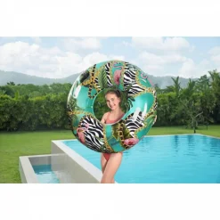 GONFIABILE SALVAGENTE FANTASIA FLOREALE 114 CM CON MANIGLIE PISCINA ESTATE 36302